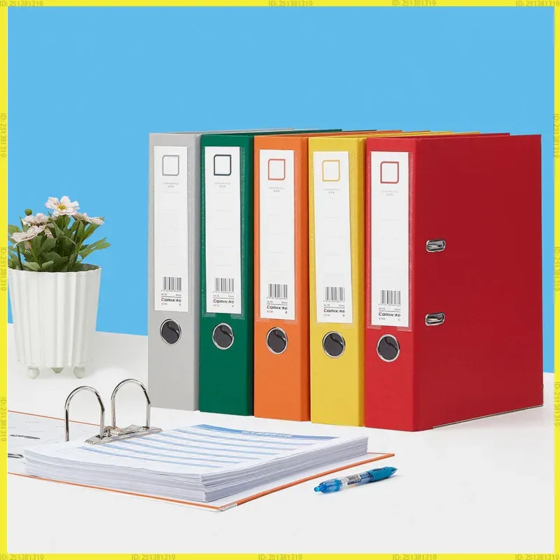 Binder A4 Lever - Veelkleurige A4-map met grote ringband, documentorganizer,
