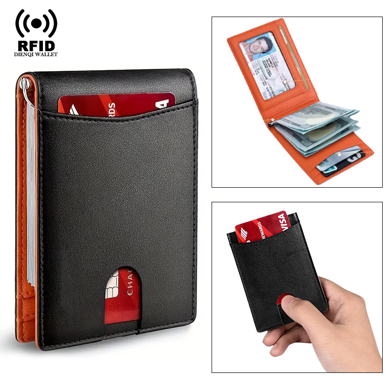 Index Card Holder - Visitekaarthouders Creditcardhouder Leer Ultradunne slimme portemonnee