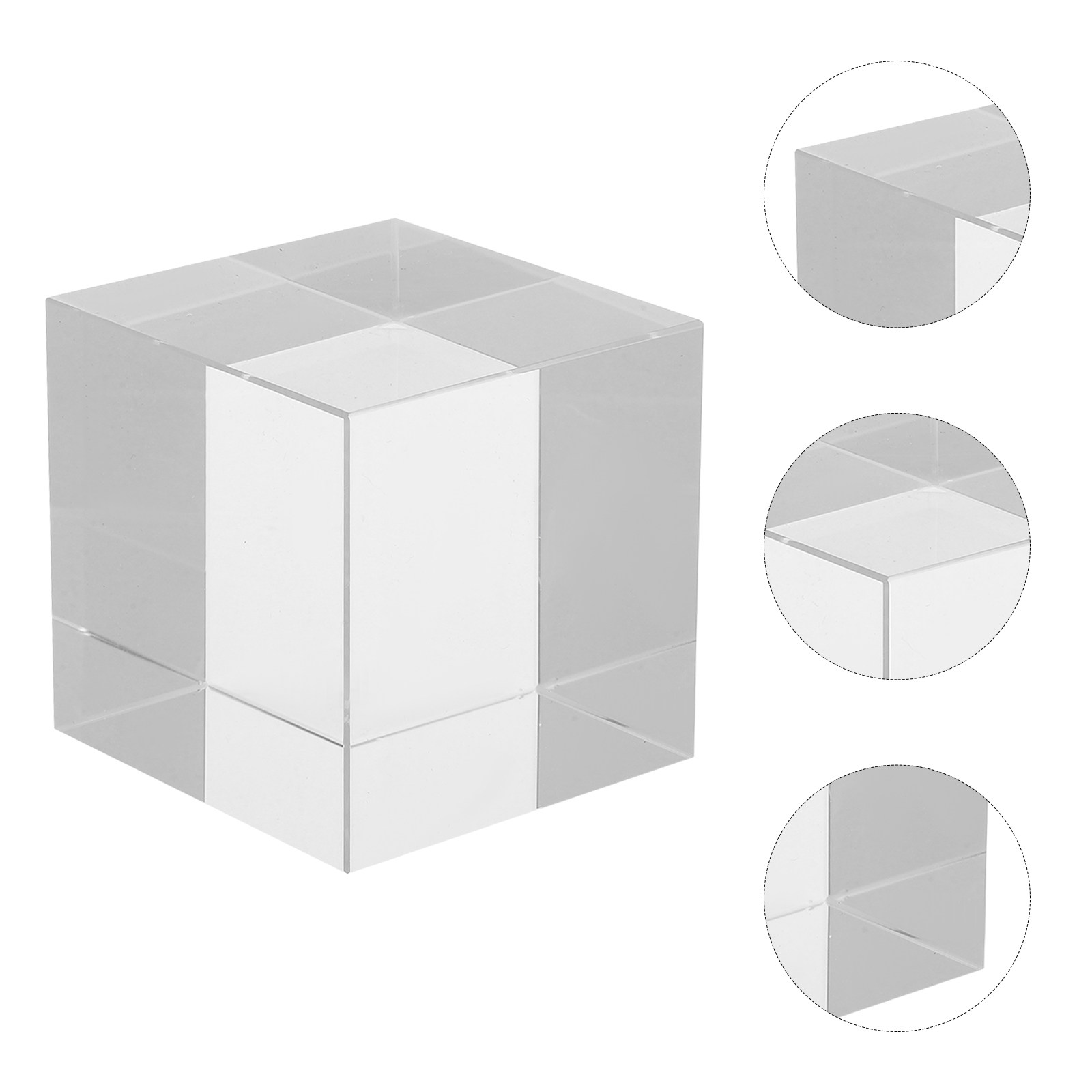 Book Weight Glass - Vierkant kristallen presse-papier, helder zwaar glazen
