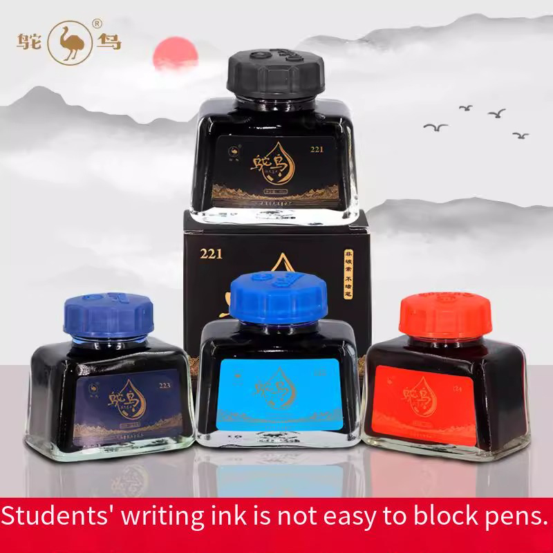 Struisvogel 2-serie vulpeninkt - Fountain Pen Bottled Ink recensie en prijs