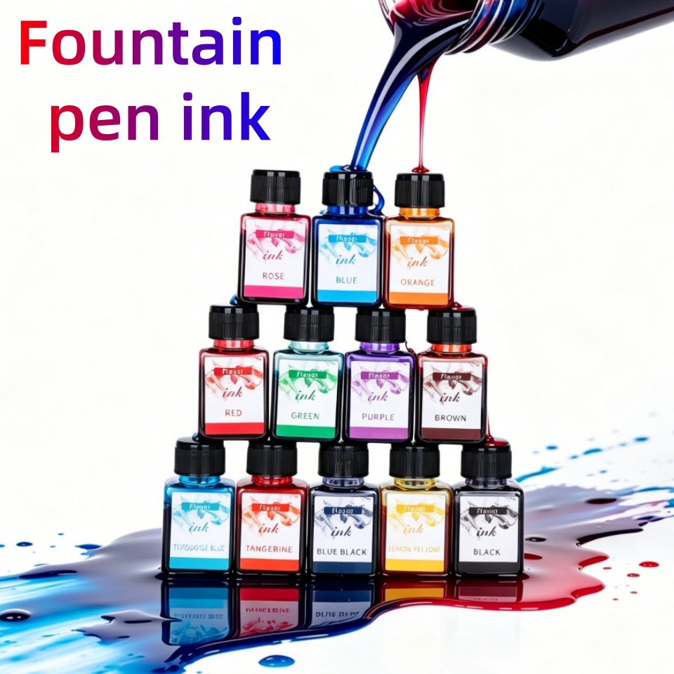 12-kleuren vulpeninkt, 25 ml,  - Fountain Pen Bottled Ink recensie en prijs