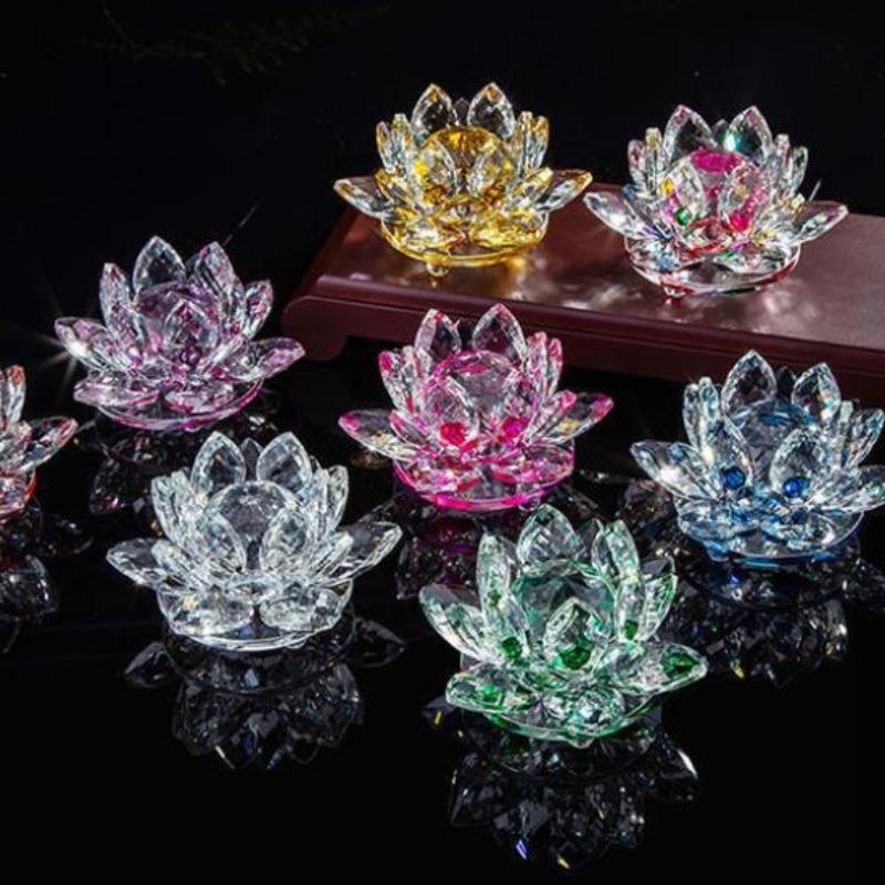 Kristallen lotusbloem beeldje  - Paper Weight Crystal recensie en prijs