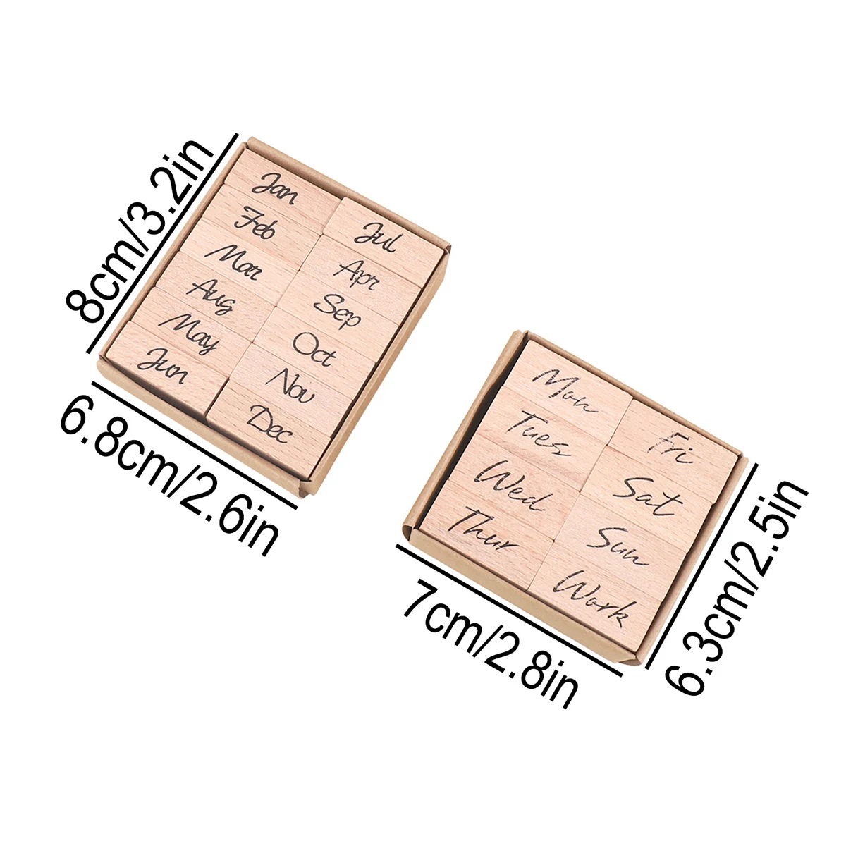 Houten rubberen datumstempel,  - Rubber Date Stamp recensie en prijs