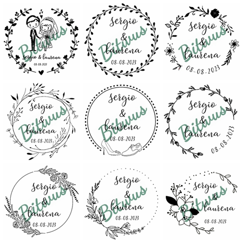 Custom Bruiloft Stempel Geïnkt - Rubber Date Stamp recensie en prijs